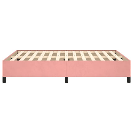 sengeramme 140x200 cm fløjl pink