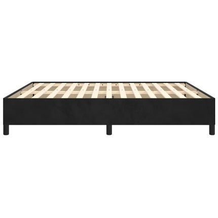 Sengeramme uden madras Sort 180x200 cm Fløjl
