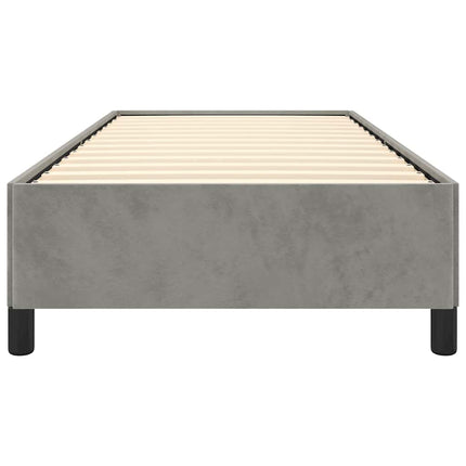 sengestel uden madras lysegrå 100x203 cm Twin XL fløjl