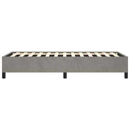 sengestel uden madras lysegrå 100x203 cm Twin XL fløjl