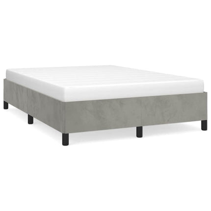 sengestel uden madras lysegrå 152x203 cm queen size velour