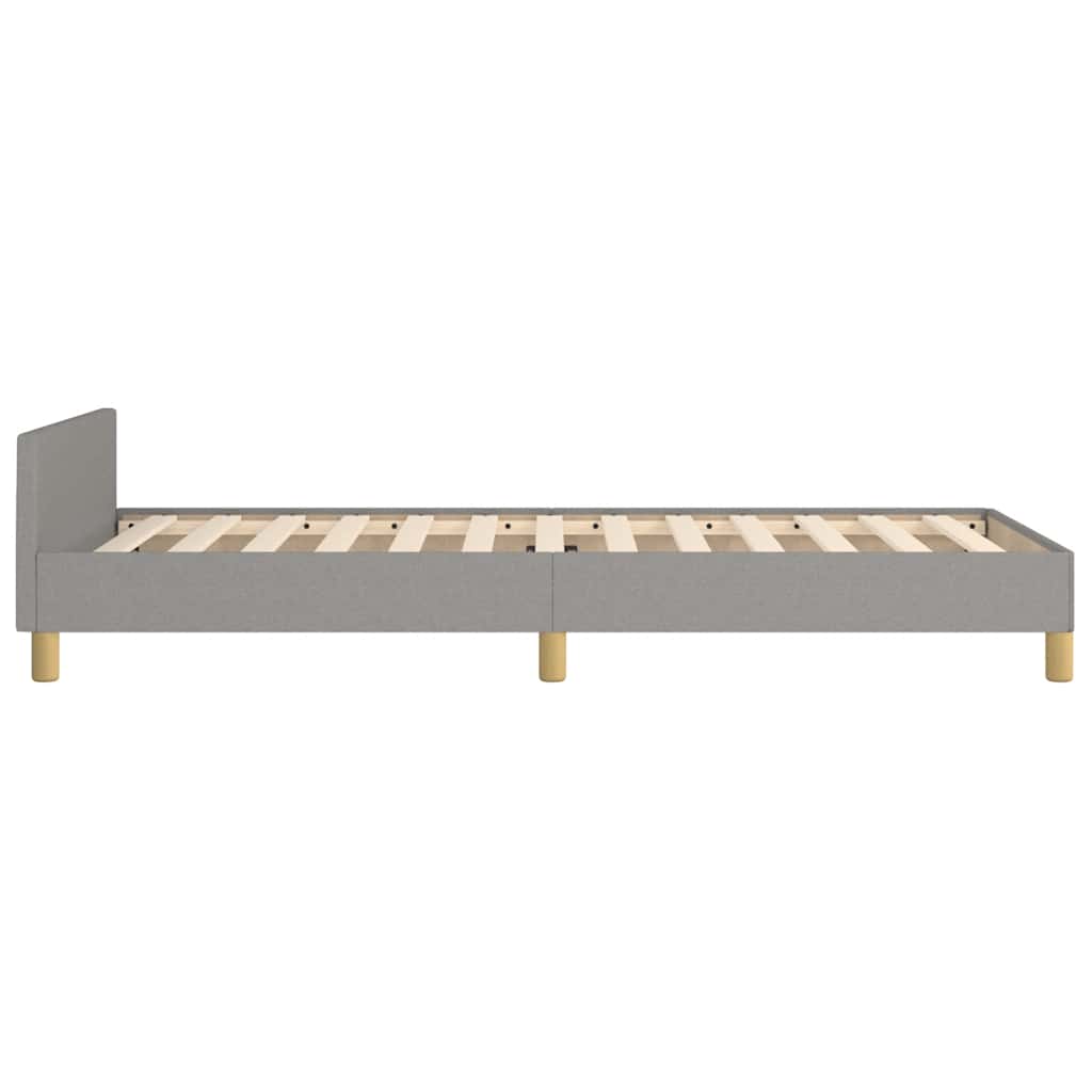 Sengeramme uden madras Lysegrå 100x200 cm Stof