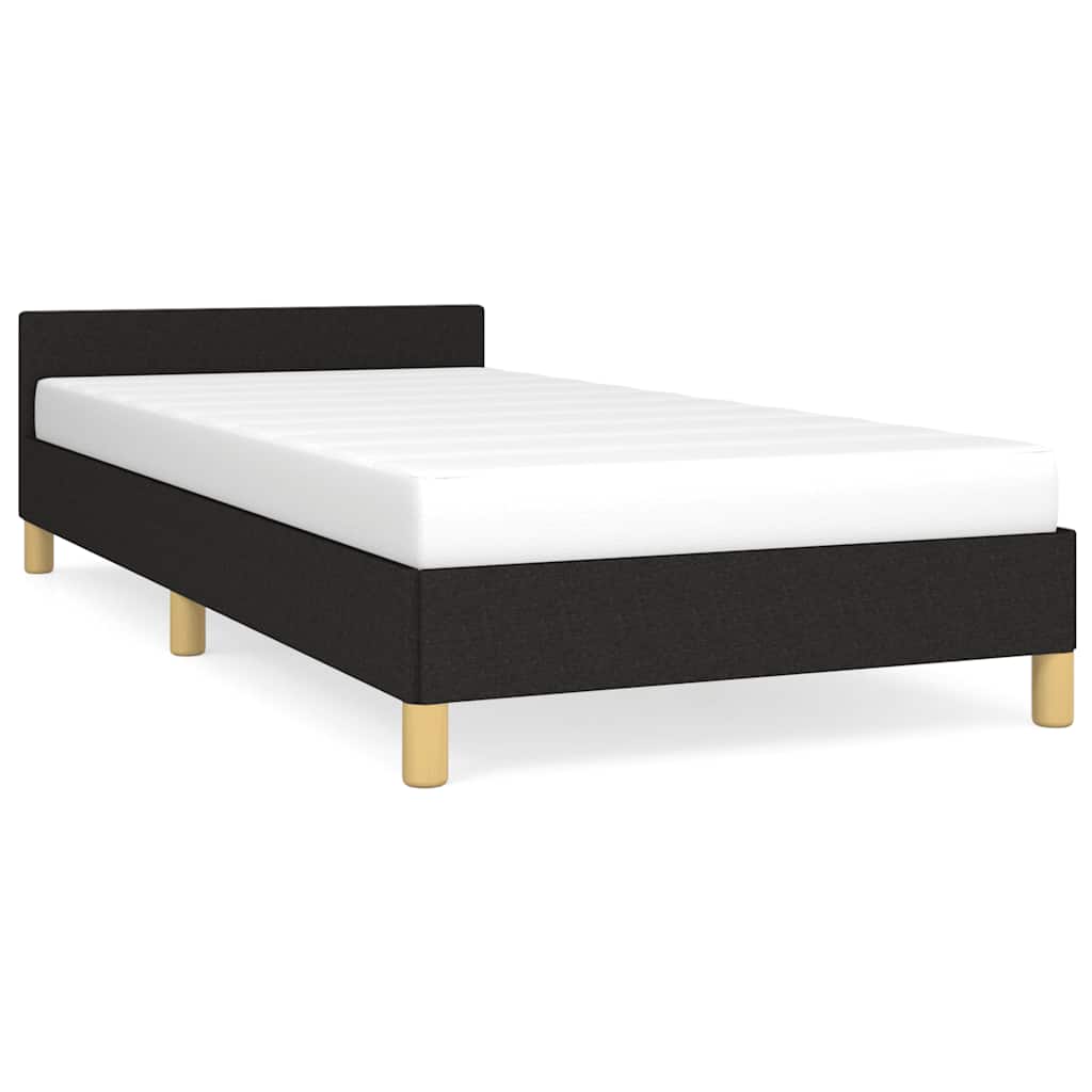 Sengeramme uden madras Sort 100x200 cm Stof