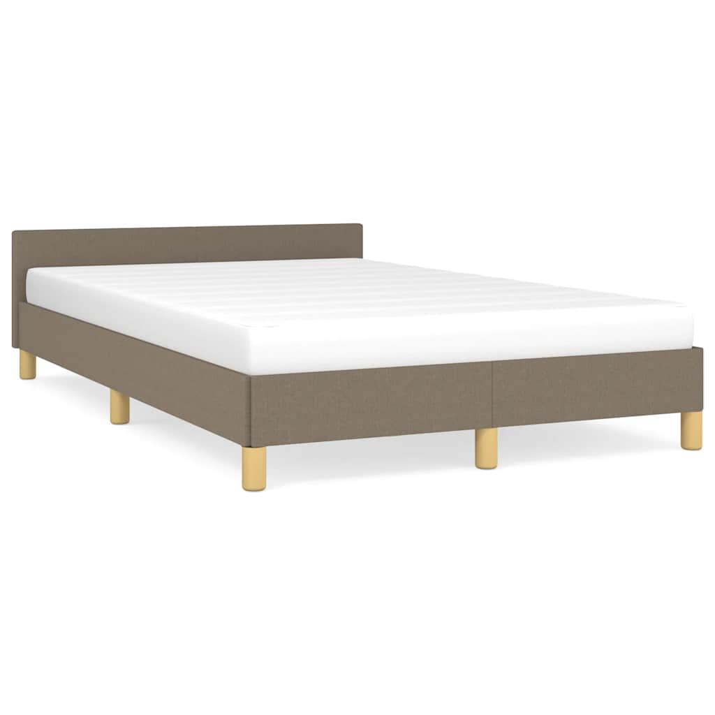 Sengeramme uden madras Taupe 120x200 cm Stof