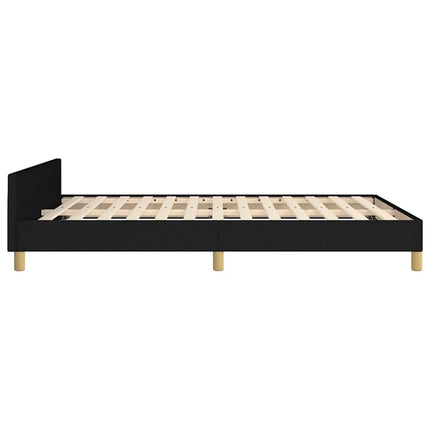 sengeramme uden madras 140x200 cm stof sort