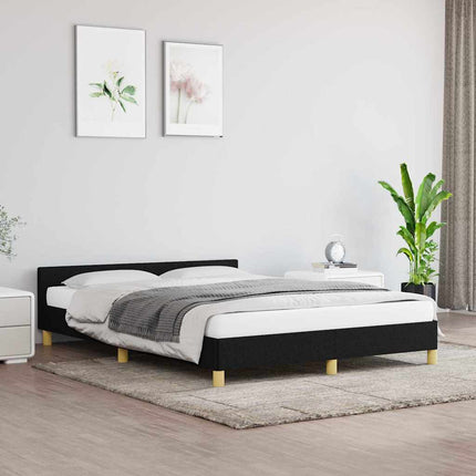 sengeramme uden madras 140x200 cm stof sort