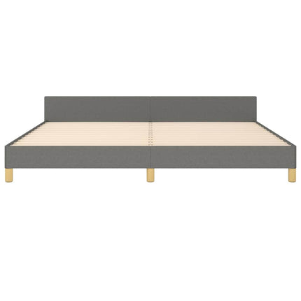 sengeramme uden madras 200x200 cm stof mørkegrå