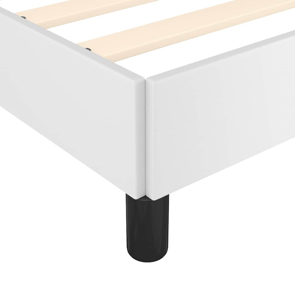 Sengeramme med hovedgærde uden madras Hvid 100x200 cm