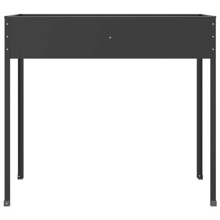 plantekasse 100,5x40,5x90 cm galvaniseret stål antracitgrå