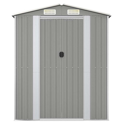 haveskur 192x108x223 cm galvaniseret stål lysegrå