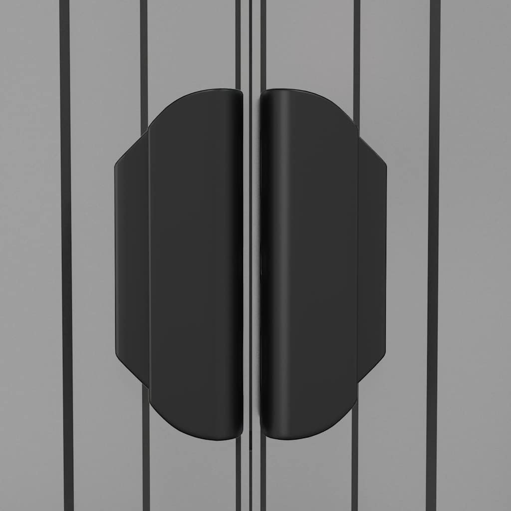 haveskur 192x108x223 cm galvaniseret stål lysegrå