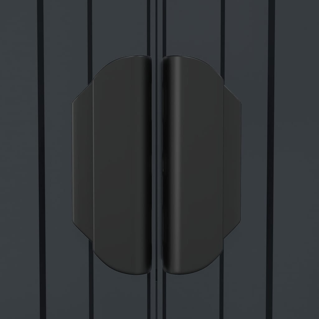 haveskur 192x108x223 cm galvaniseret stål antracitgrå