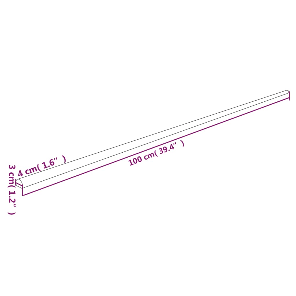 hjørnebeskyttere 2 stk. 4x3x100 cm PU gul og sort