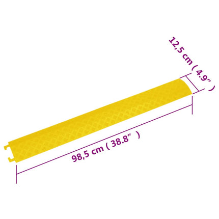 kabelbeskyttere 2 stk. 98,5 cm ramper gul