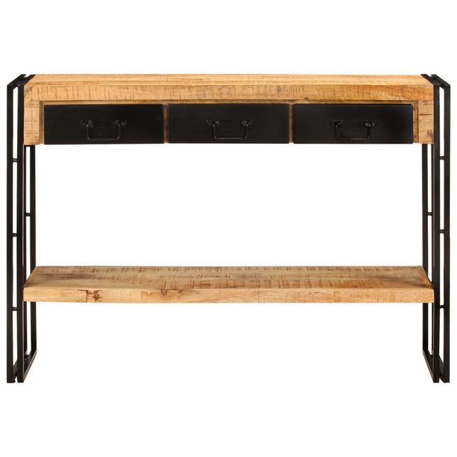 konsolbord 110x30x76 cm massivt mangotræ