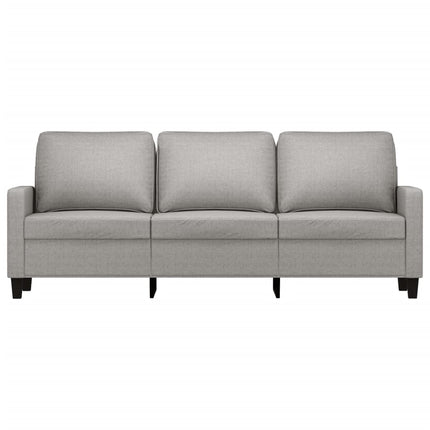 3-personers sofa 180 cm stof lysegrå