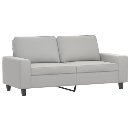 2-personers sofa 140 cm mikrofiberstof lysegrå
