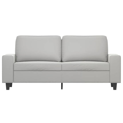 2-personers sofa 140 cm mikrofiberstof lysegrå