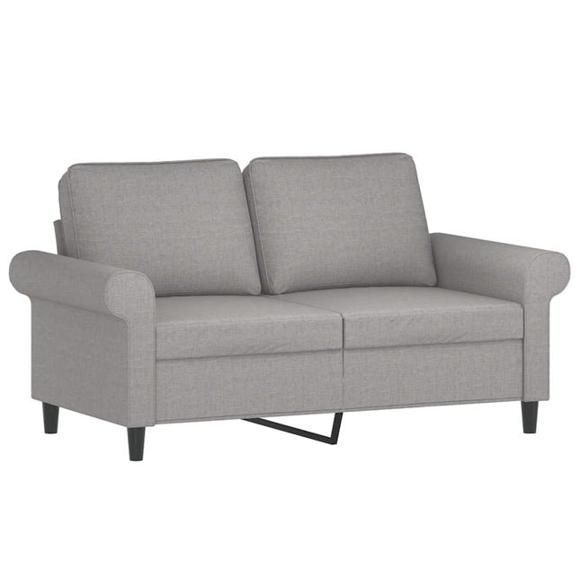2-personers sofa 120 cm stof lysegrå