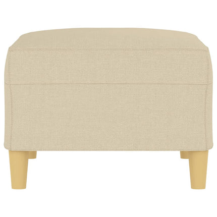 fodskammel 70x55x41 cm stof cremefarvet