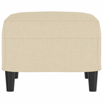 fodskammel 60x50x41 cm stof cremefarvet