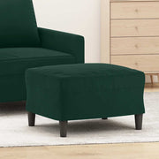 fodskammel 60x50x41 cm velour mørkegrøn