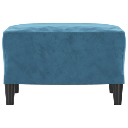 fodskammel 60x50x41 cm velour blå