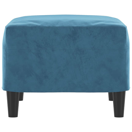 fodskammel 60x50x41 cm velour blå