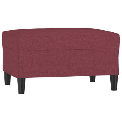 fodskammel 70x55x41 cm stof vinrød