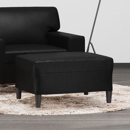 fodskammel 70x55x41 cm kunstlæder sort