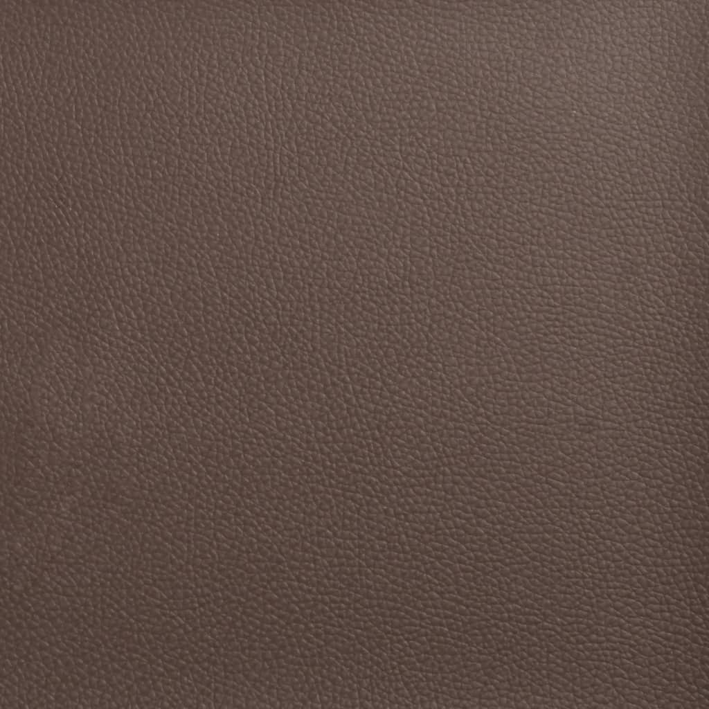 fodskammel 70x55x41 cm kunstlæder brun