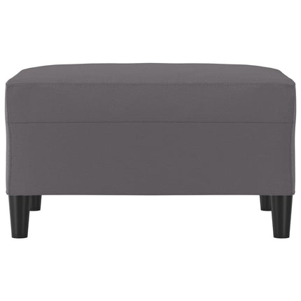 fodskammel 70x55x41 cm kunstlæder grå