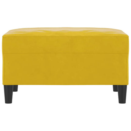 fodskammel 70x55x41 cm velour gul