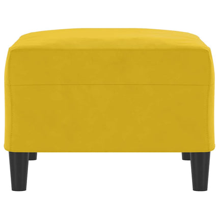 fodskammel 70x55x41 cm velour gul