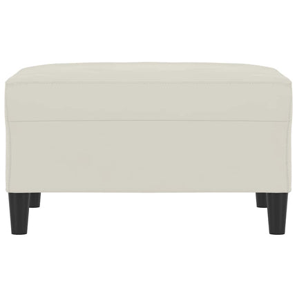 fodskammel 70x55x41 cm velour cremefarvet