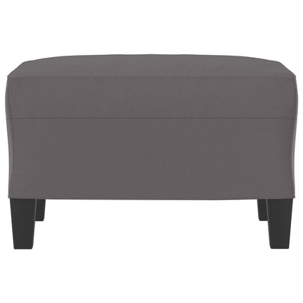 fodskammel 60x50x41 cm kunstlæder grå