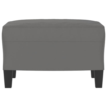 fodskammel 60x50x41 cm mikrofiberstof mørkegrå