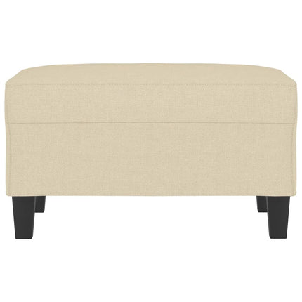 fodskammel 70x55x41 cm stof cremefarvet