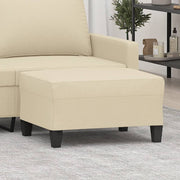 fodskammel 70x55x41 cm stof cremefarvet