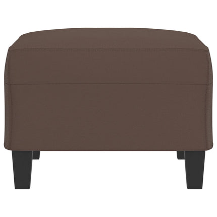 fodskammel 70x55x41 cm kunstlæder brun