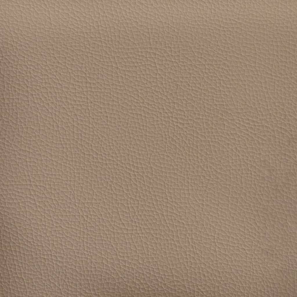 fodskammel 70x55x41 cm kunstlæder cappuccinofarvet