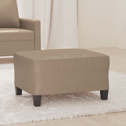 fodskammel 70x55x41 cm kunstlæder cappuccinofarvet