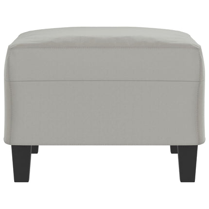 fodskammel 70x55x41 cm mikrofiberstof lysegrå