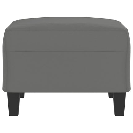 fodskammel 70x55x41 cm mikrofiberstof mørkegrå