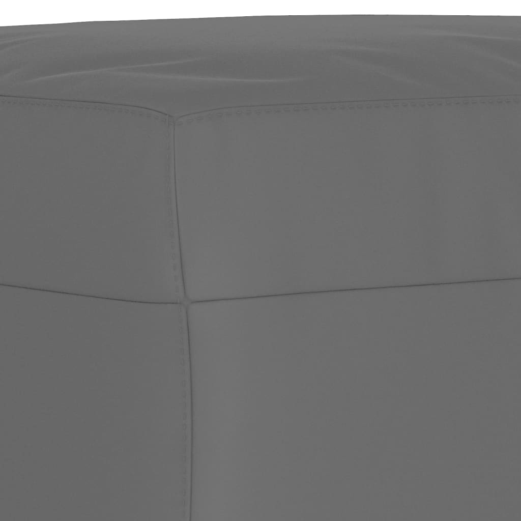 fodskammel 70x55x41 cm mikrofiberstof mørkegrå