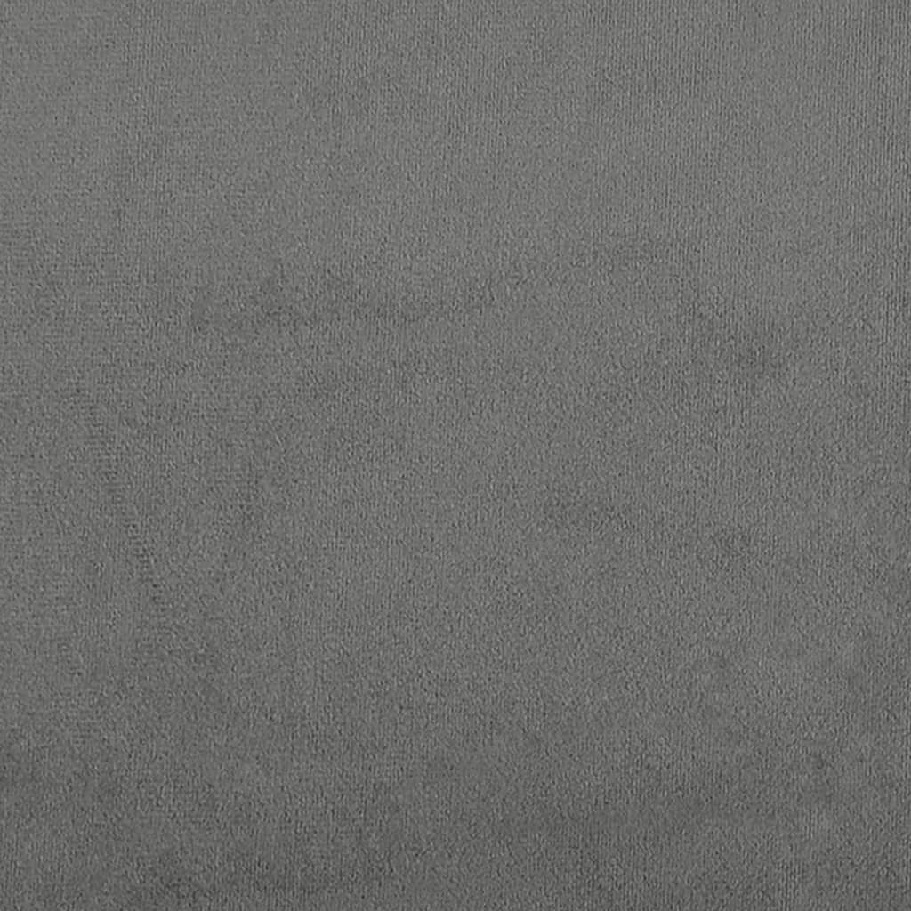 fodskammel 70x55x41 cm mikrofiberstof mørkegrå