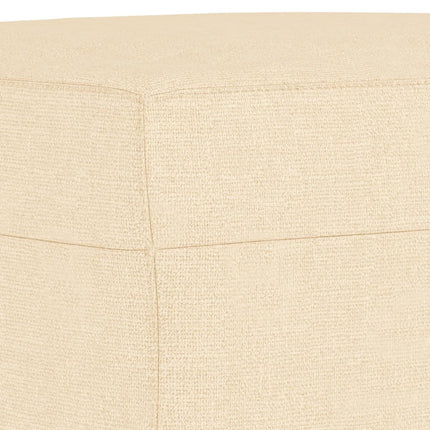 bænk 70x35x41 cm stof cremefarvet