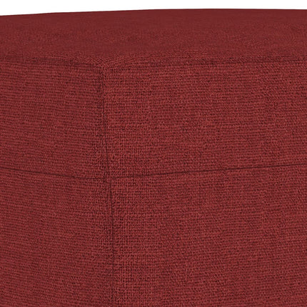 bænk 70x35x41 cm stof vinrød