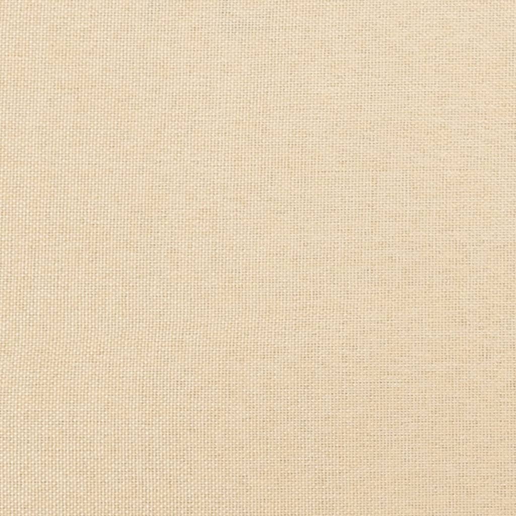 bænk 100x35x41 cm stof cremefarvet
