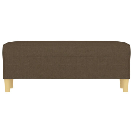 bænk 100x35x41 cm stof brun